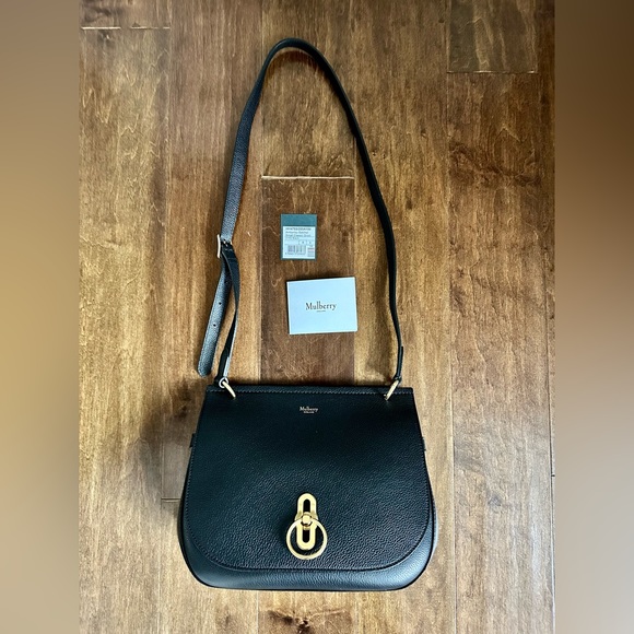 ** SOLD** Mulberry Amberley Satchel Classic, Black, Small - Picture 9 of 16